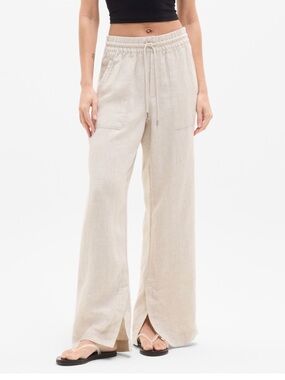 Athleta Retreat Linen Pants. Size Petite Med. EUC